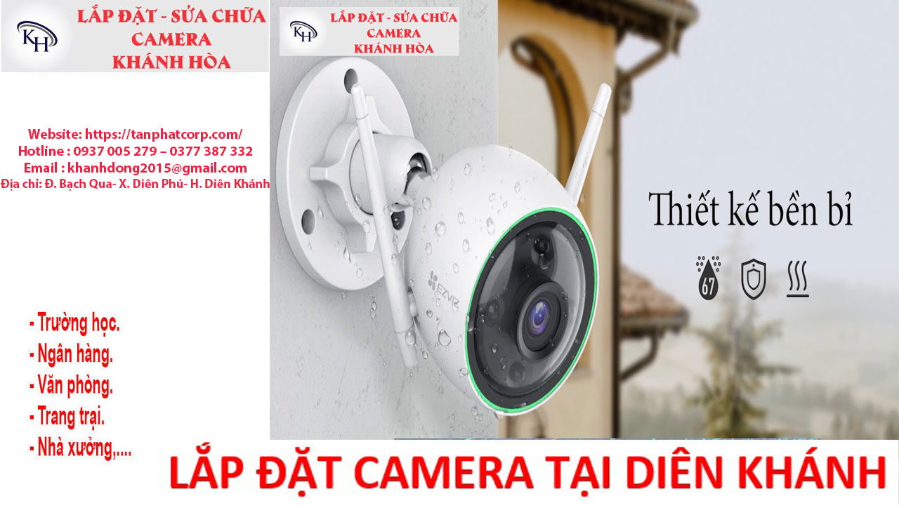 Lắp đặt camera tại Diên Khánh