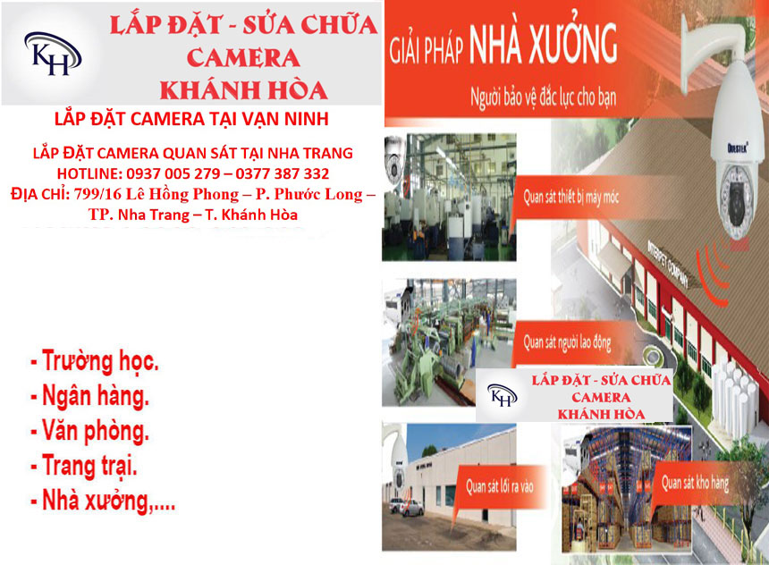 Thi công hệ thống camera an ninh cho nhà xưởng, kho chứa hàng hóa