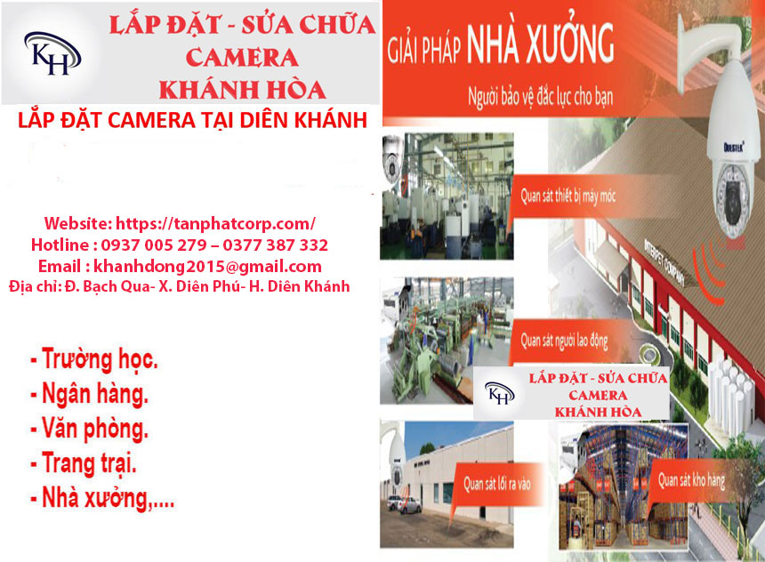 Lắp đặt camera tại Diên Khánh