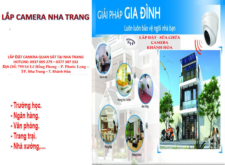 Lắp đặt camera an ninh quan sát cho gia đình