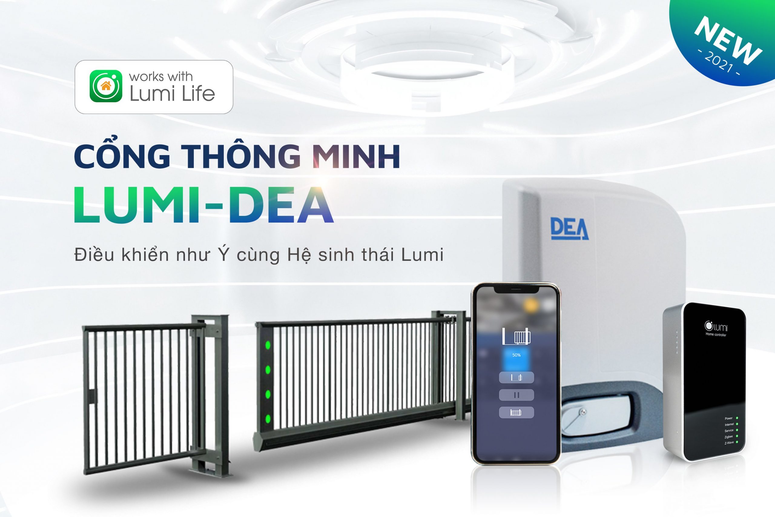 Nhà thông minh Lumi kết hợp với Dea ra mắt động cơ cổng thông minh