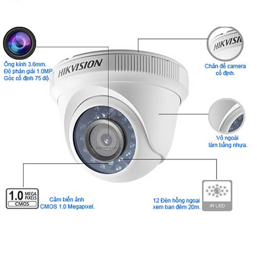 Camera Hikvision DS-2CE56C0T-IRP