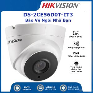 Camera HDTVI HIKVISION 2.0MP DS-2CE56D0T-IT3