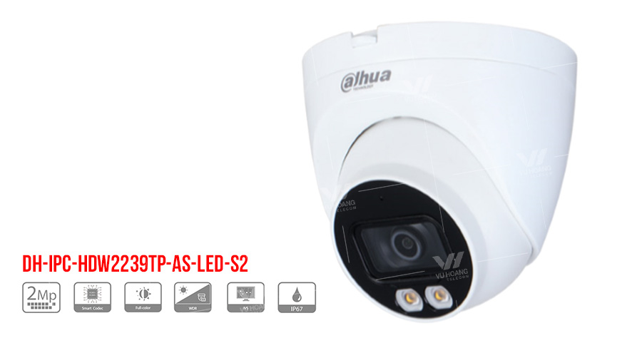 Camera Dahua IPC-HDW2239TP-AS-LED-S2