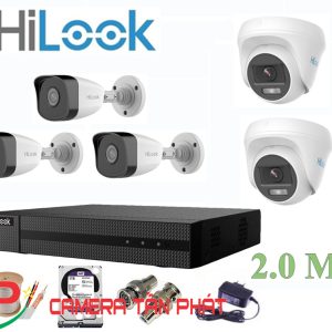 Lắp đặt trọn bộ 5 camera giám sát 2.0MP HiLook