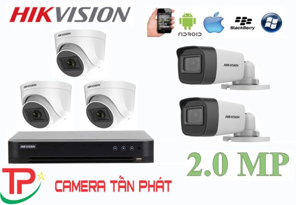 Lắp Đặt Trọn Bộ 5 Camera IP Giám Sát 2.0M Hikvision