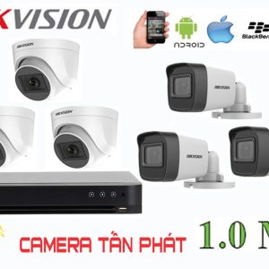 Lắp Đặt Trọn Bộ 6 Camera IP Giám Sát 1.0M Hikvision