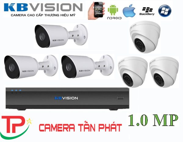 Lắp đặt trọn bộ 6 camera IP giám sát 1.0MP KBvision