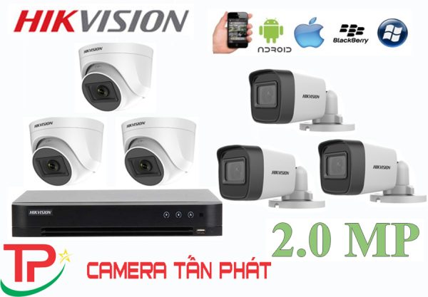 Lắp Đặt Trọn Bộ 6 Camera IP Giám Sát 2.0M Hikvision