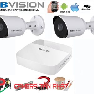 Trọn bộ 2 camera Kbvision 2.0MP Full HD 1080P KX-A2011C4