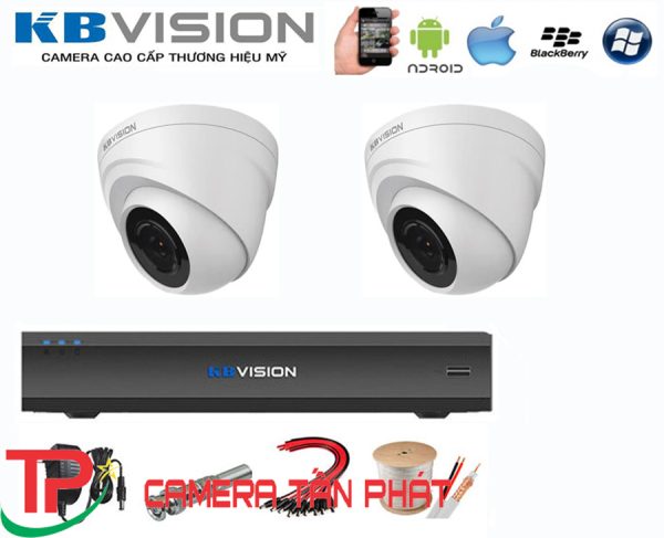Trọn bộ 2 camera Kbvision HD 720 KX-A1004C4
