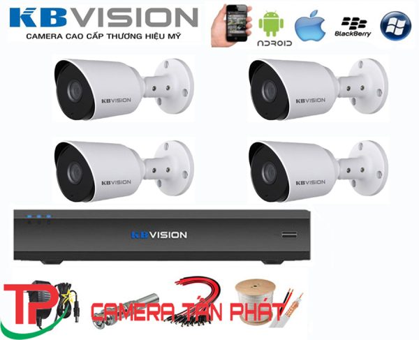 Trọn Bộ 4 Camera Kbvision Full HD 1080P KB2011C4 OP1