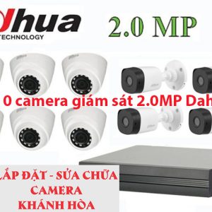 Lắp đặt trọn bộ 10 camera giám sát 2.0MP Dahua