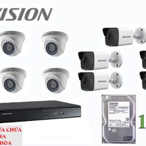 Lắp đặt trọn bộ 11 camera giám sát 1.0MP Hikvision