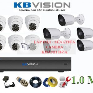 Lắp đặt trọn bộ 11 camera giám sát 1.0MP Kbvision