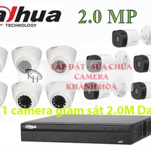 Lắp đặt trọn bộ 11 camera giám sát 2.0M Dahua