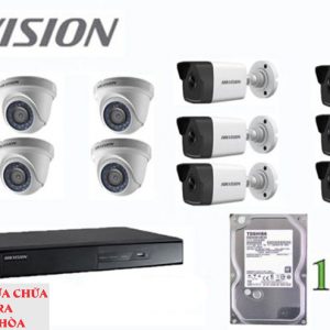 Lắp đặt trọn bộ 12 camera giám sát 1.0M Hikvision