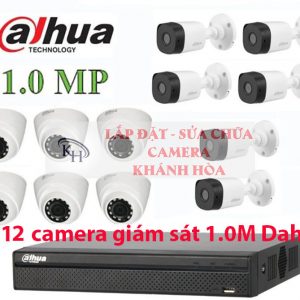 Lắp đặt trọn bộ 12 camera giám sát 1.0M Dahua