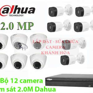 Lắp đặt trọn bộ 12 camera giám sát 2.0M Dahua