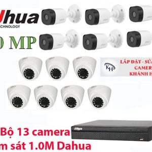 Lắp đặt trọn bộ 13 camera giám sát 1.0M Dahua