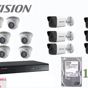 Lắp đặt trọn bộ 14 camera giám sát 1.0M Hikvision