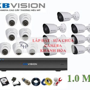 Lắp đặt trọn bộ 14 camera giám sát 1.0M Kbvision