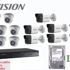 Lắp đặt trọn bộ 15 camera giám sát 1.0M Hikvision