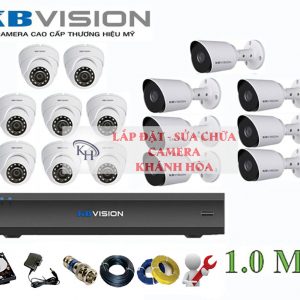 Lắp đặt trọn bộ 15 camera giám sát 1.0M Kbvision