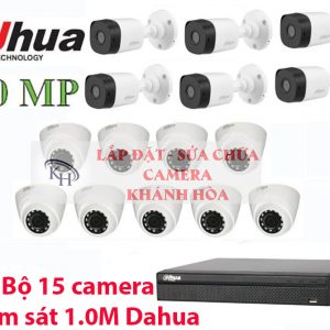 Lắp đặt trọn bộ 15 camera giám sát 1.0M Dahua