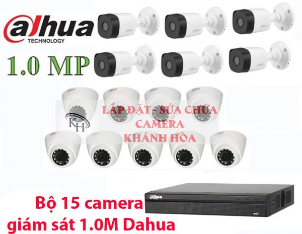 Lắp đặt trọn bộ 15 camera giám sát 1.0M Dahua