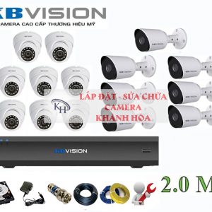 Lắp đặt trọn bộ 15 camera giám sát 2.0M Kbvision