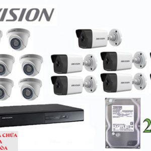 Lắp đặt trọn bộ 15 camera giám sát 2.0M Hikvision