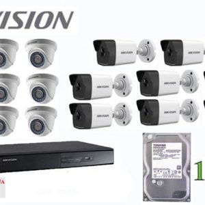 Lắp đặt trọn bộ 17 camera giám sát 1.0M Hikvision