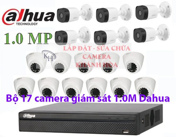 Lắp đặt trọn bộ 17 camera giám sát 1.0M Dahua