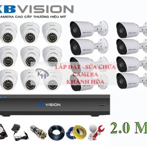 Lắp đặt trọn bộ 17 camera giám sát 2.0M Kbvision