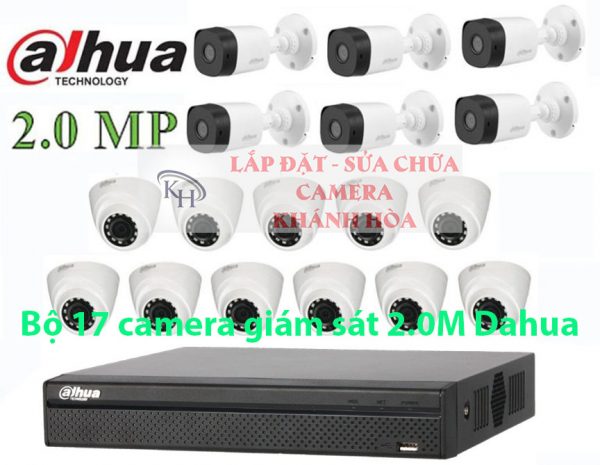 Lắp đặt trọn bộ 17 camera giám sát 2.0M Dahua