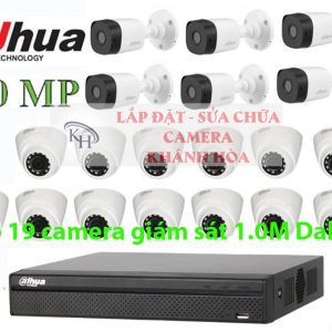 Lắp đặt trọn bộ 19 Camera giám sát 1.0M Dahua