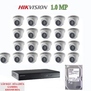 Lắp đặt trọn bộ 21 Camera giám sát 1.0M Hikvision