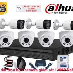 Lắp đặt trọn bộ 7 camera giám sát 1.0MP Dahua