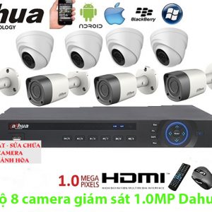 Lắp đặt trọn bộ 8 camera giám sát 1.0MP Dahua