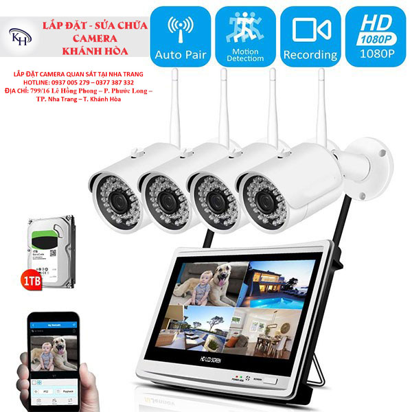 Lắp đặt camera quan sát chính hãng tại Nha Trang