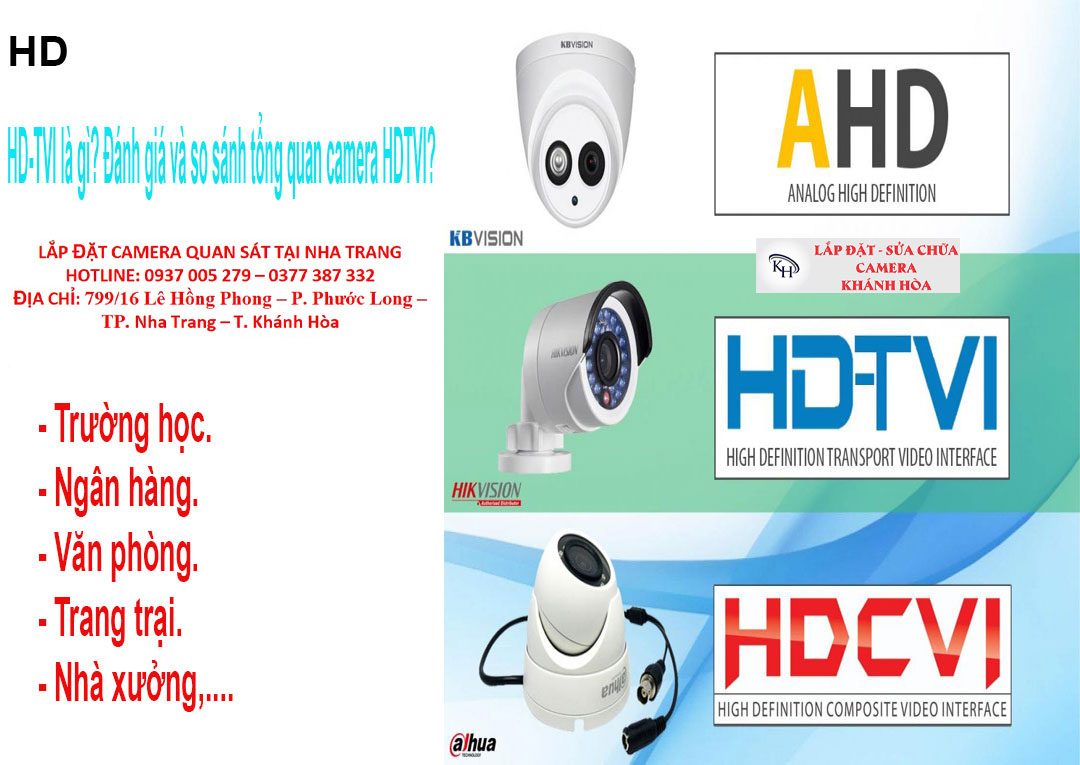 HD-TVI là gì? Đánh giá và so sánh tổng quan camera HDTVI?