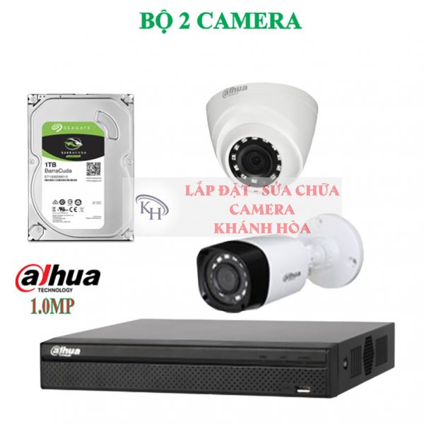 bộ 2 camera quan sát 1.0 MP Dahua