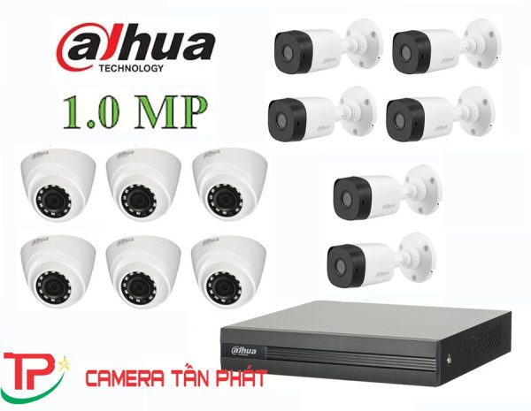 Lắp đặt trọn bộ 12 camera giám sát 1.0M Dahua