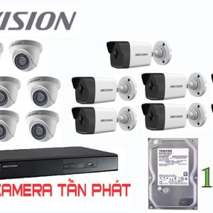 Lắp đặt trọn bộ 15 camera giám sát 1.0M Hikvision