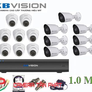 Lắp đặt trọn bộ 15 camera giám sát 1.0M Kbvision