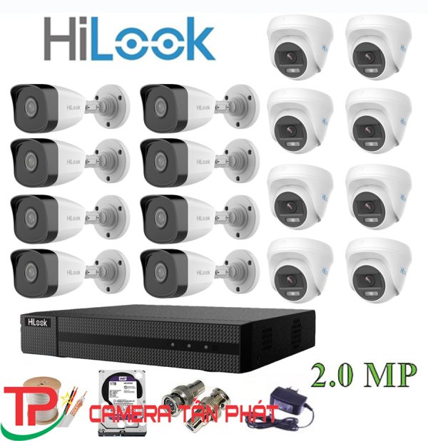 Lắp đặt trọn bộ 16 camera giám sát 2.0MP HiLook
