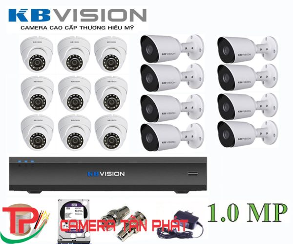 Lắp đặt trọn bộ 17 camera giám sát 1.0M Kbvision