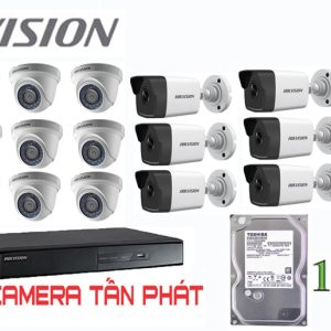 Lắp đặt trọn bộ 19 camera giám sát 1.0M Hikvision