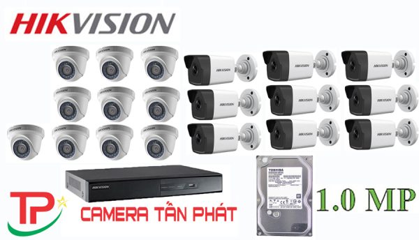 Lắp đặt trọn bộ 19 camera giám sát 1.0M Hikvision